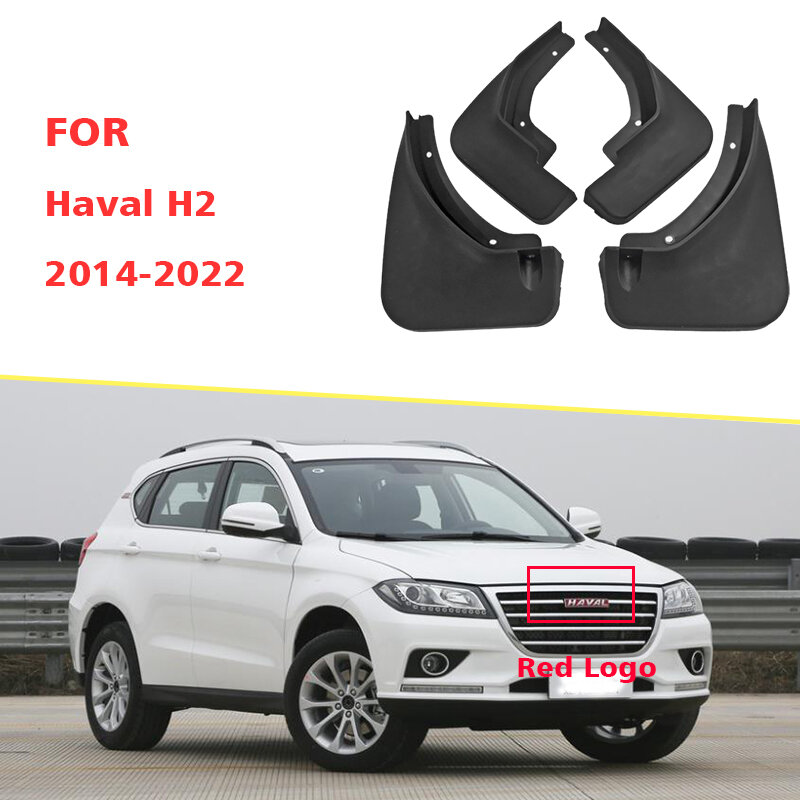 Guardabarros delantero y trasero para coche, accesorio para Haval H2 2014-2022, 4 piezas