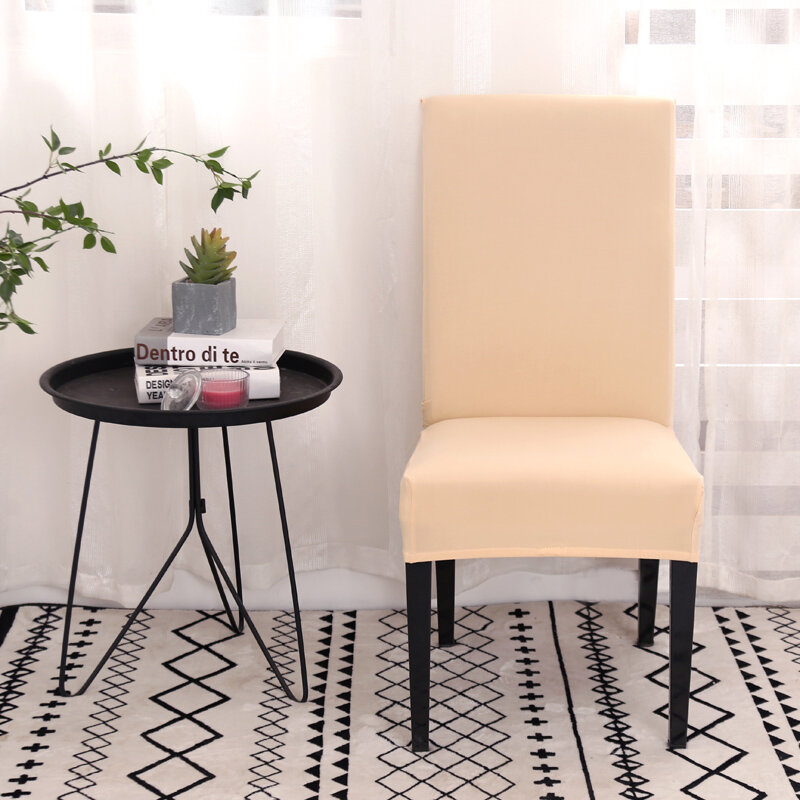 Slipcover removível anti-sujo assento cadeira capa da cozinha de elastano capa para banquete jantar de casamento restaurante housse de chaise 1pc