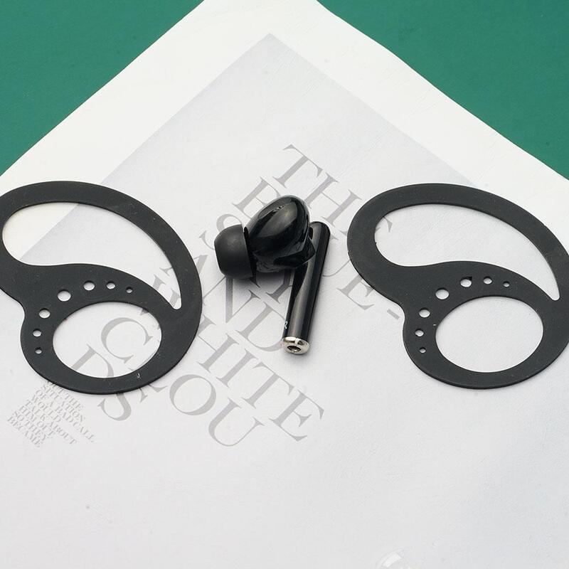 Clip anticaída para auriculares, soporte de oreja seguro, Protector de silicona antideslizante, gancho de puntas, 2 uds.