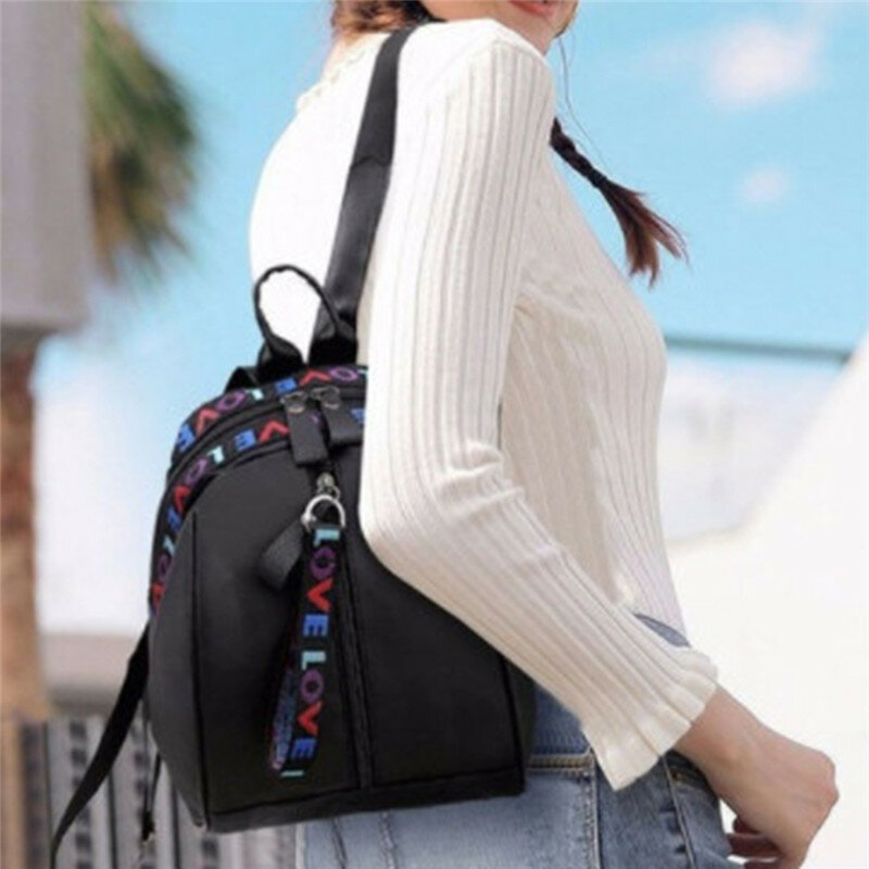 2020 koreanische Stil Frauen Mini Rucksack Oxford Schulter Tasche Für Teenager Mädchen Multi-Funktion Kleine Bagpack Weibliche Telefon Beutel
