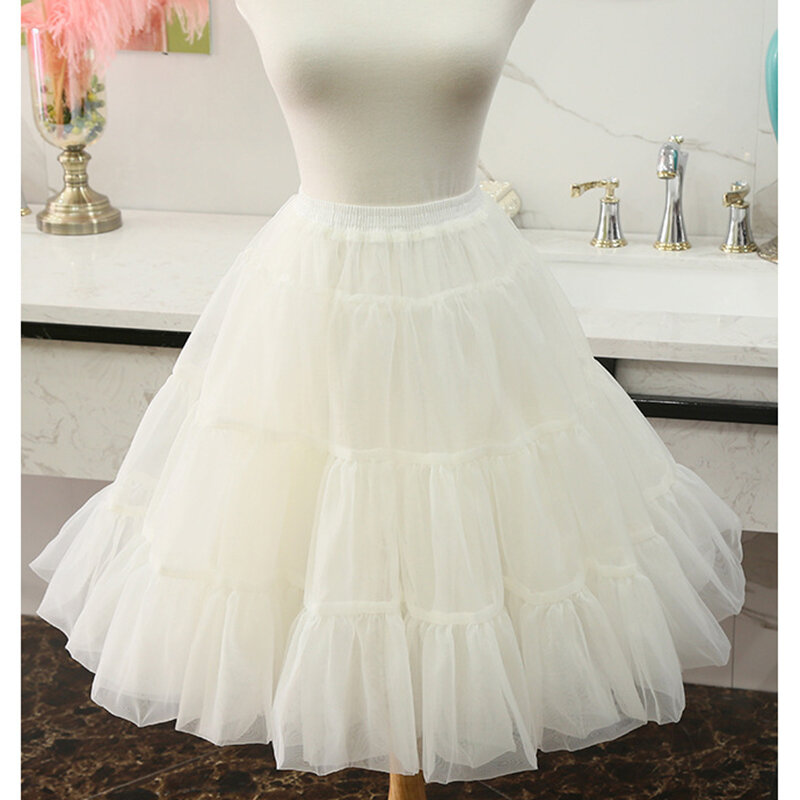 Пышная короткая женская юбка-пачка для Хэллоуина в стиле кринолина, свадебное платье, Женская Нижняя юбка для девушек в стиле рокабилли