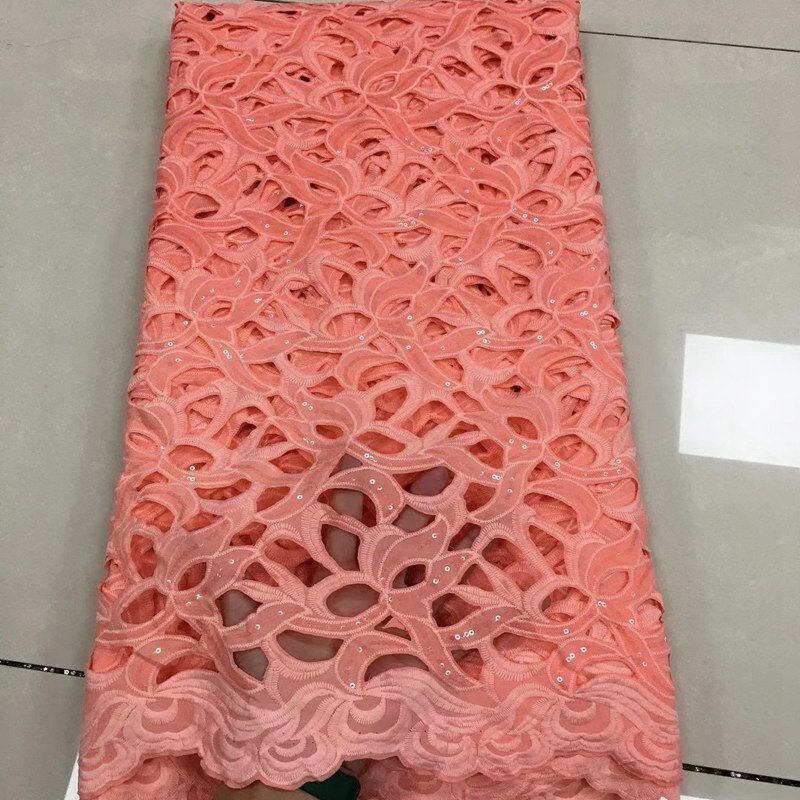 Nigeriano cabo guipure francês rendas 2022 de alta qualidade tecido tule tecido bordado flor costura material ts9818