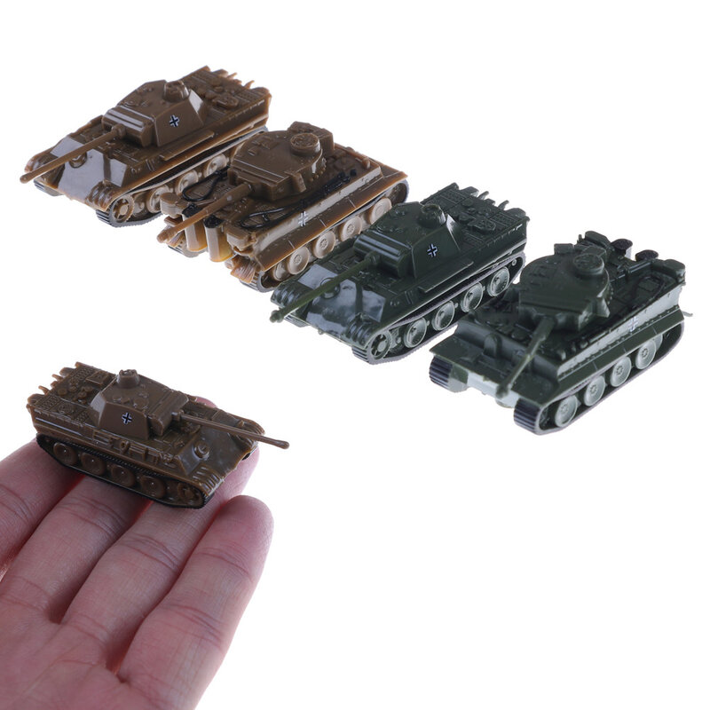 Tank tigre en plastique, échelle 1:144, jouet fini, 4D, Table de sable, panthère, seconde guerre mondiale, allemagne