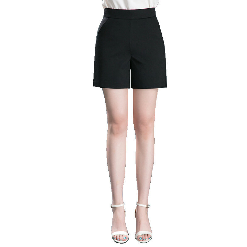 2020 nova Moda Shorts de Algodão Calções Mulher Verão Meados Cintura Bolso Bermudas Retas Casuais Venda Quente