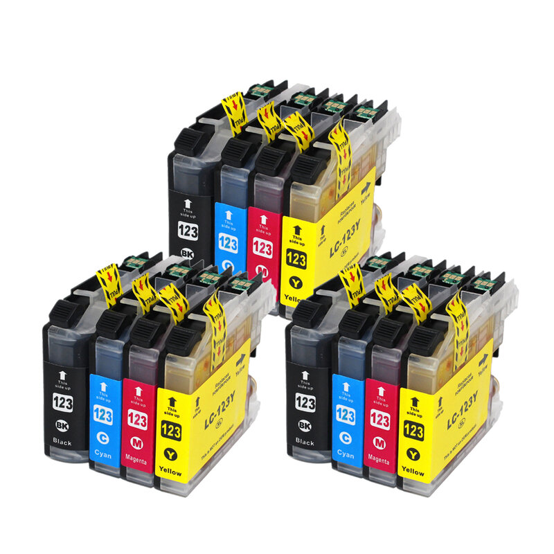 For Brother LC123 Ink Cartridge Compatible For MFC-J4510DW MFC-J4610DW Printer Ink Cartridge LC 123 MFC-J4410DW MFC-J4710