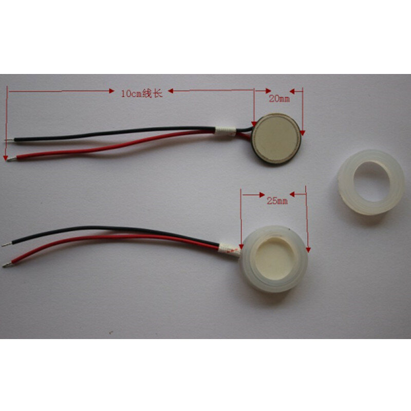 Ultrasonic Mist Maker com Fio e Anel de Vedação, Fogger Ceramics, 20mm, 4 pcs