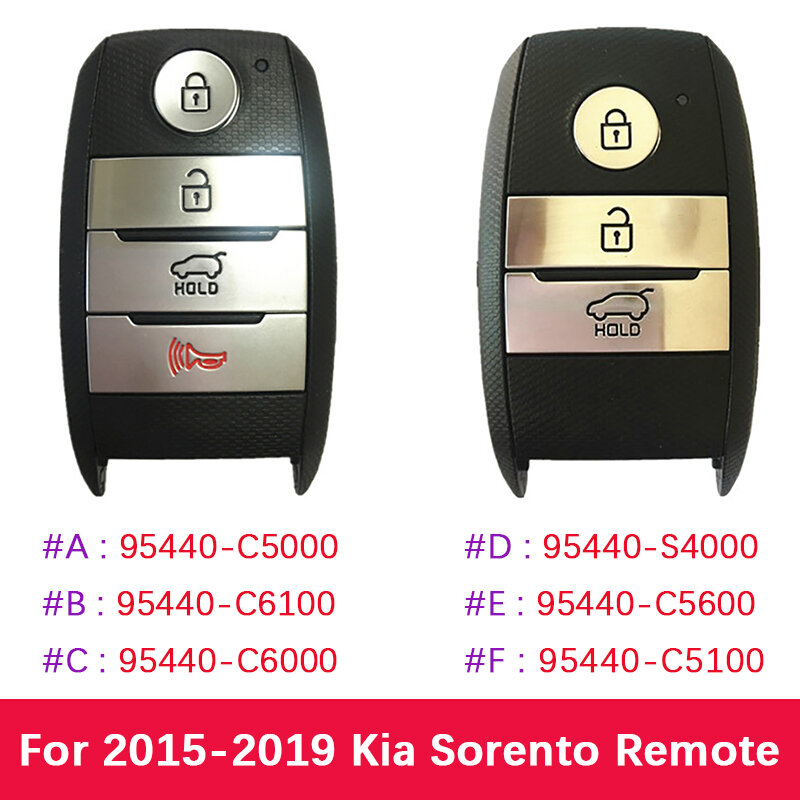 Chave inteligente genuína Kia Sorento, mercado de reposição 2015-2019 95440-C5000 95440-C6100 95440-C6000 95440-S4000 95440-C5600 95440-C5100
