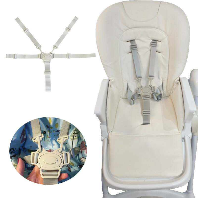 Baby Safety Belt 5 Point Harness Dining Feeding Chair Safe Belts For Stroller Pram Buggy Children Kid Pushchair Dining Chair