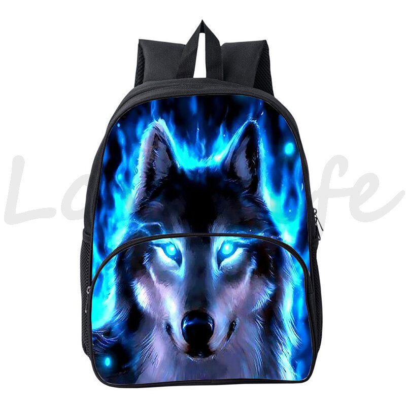 Wolf – sac à dos imprimé 3d pour garçons et filles, cartable avec câble Usb pour adolescents, pour hommes et femmes