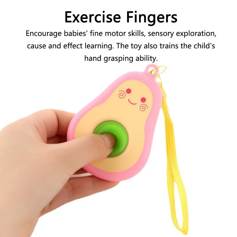 Schattige Avocado Fidget Speelgoed Decompressie Speelgoed Knijp Reliëf Stress Decompressie Sensorische Educatieve Speelgoed Kinderen Antistress Speelgoed