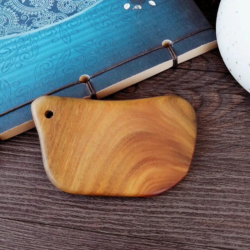 Wooden Massager Sandalwood Gouache Scraper Neck Body Meridian Scraping Board Traditional Gua Sha Physical Therapy Health Care