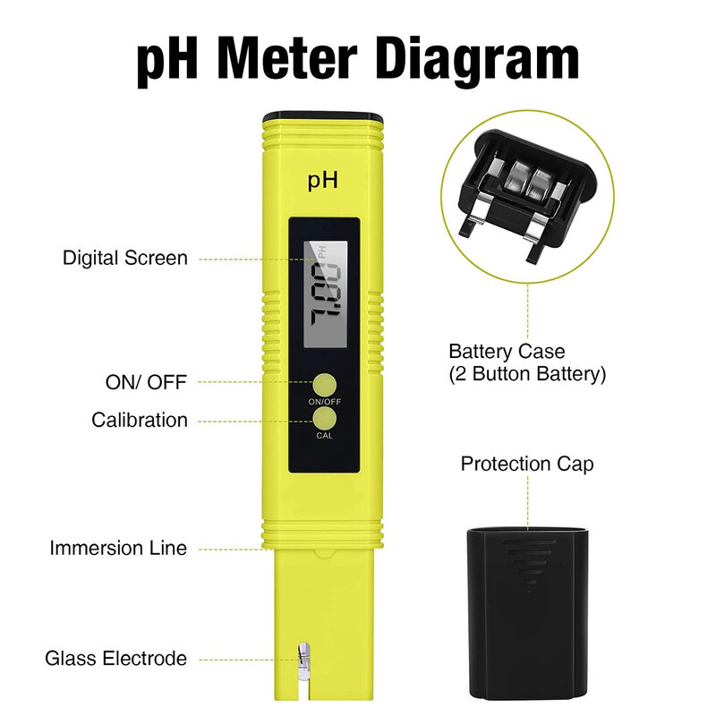 Miernik pH TDS miernik EC 0.05ph wysokiej, możesz o nich nadmienić piórkowy ± 2% odczyt, możesz o nich nadmienić 3-in-1 TDS EC miernik temperatury hydroponika i akwarium