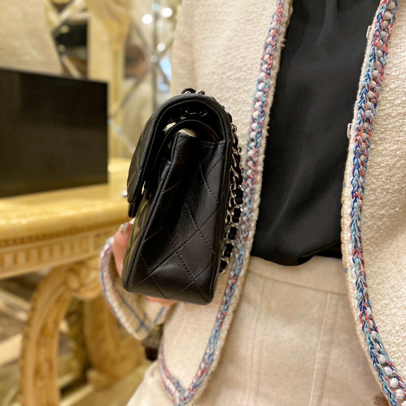 Женская роскошная дизайнерская сумка на плечо с высоким алмазным плетением, сумка через плечо с клапаном и цепочкой, сумка для офиса, Повсед...