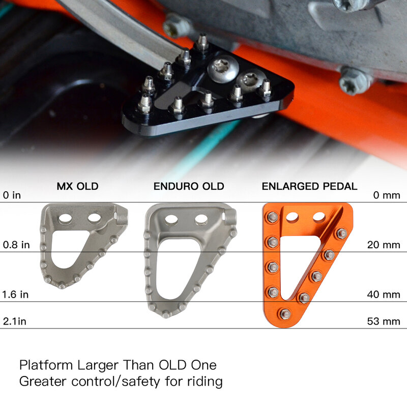 Rear Brake Pedal Plate For KTM 125 250 300 350 400 450 500 EXC EXCF XCW TPI SIX DAYS SX SXF XC XCF 2017-2023 XC XCF SX SXF 2016