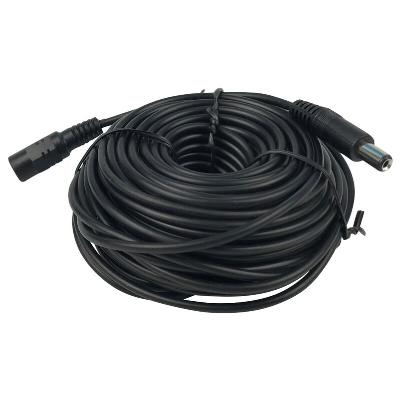 5M/10M/15M/20M/30M DC 12V Extended Surveillance Camera Power Cable 5.5mmx2.1mm Male Female Extension Cord for Security Camera