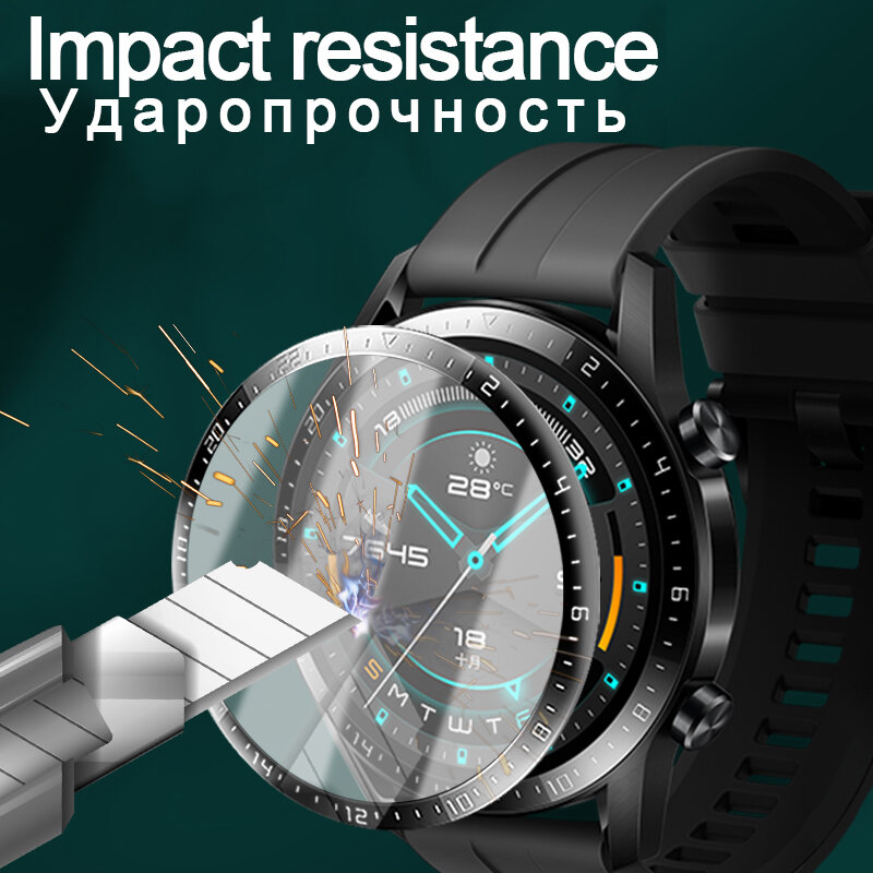 Película protetora para relógio inteligente, 3d, curva, ultra fina, hd, transparente, acessórios para huawei watch gt 2e, não é vidro