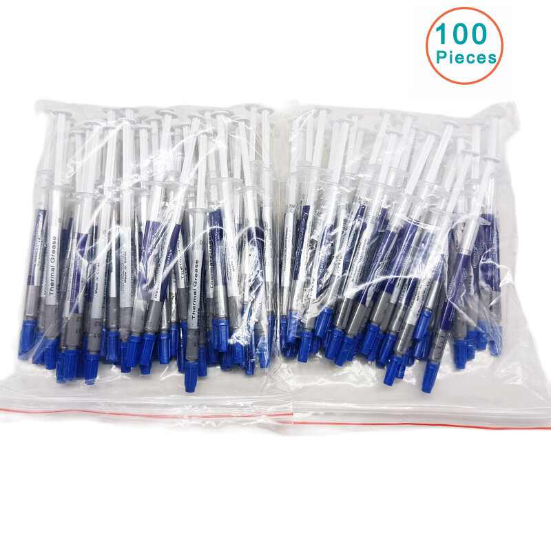 100pcs/lot Popular grey color thermal grease silicone Processor cooling paste thermal paste 1g