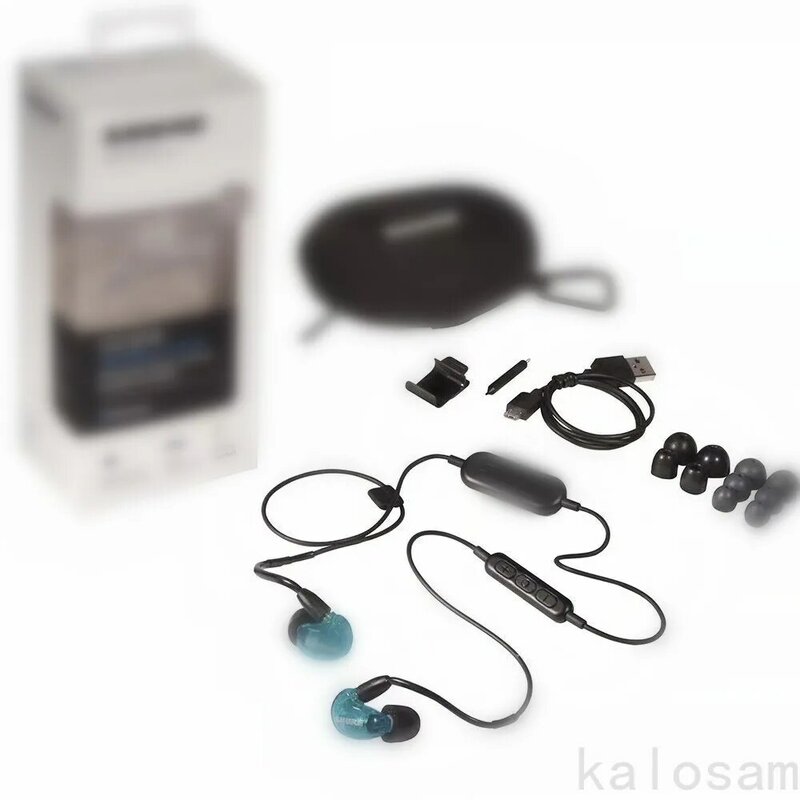 SE215 무선 헤드폰 블루투스 이어폰 하이파이 스테레오 소음 차단 이어폰 분리형 케이블 헤드셋 박스 포함