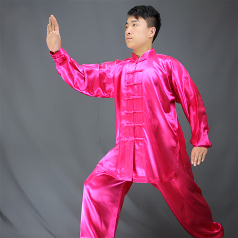 Seragam Tai Chi Kung Fu Tradisional Cina Pakaian Wushu Latihan Pagi Dewasa untuk Anak Dewasa Kostum Chun Sayap Bela Diri