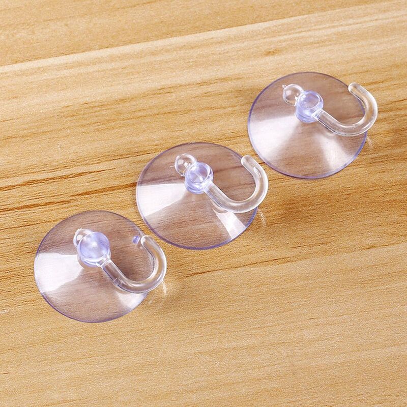 1/3/5/10pcs Glass Window Wall Hooks Hanger 35mm  Strong Suction Cup Suckers Kitchen Bathroom Hooks Transparent Suction Cup Hook