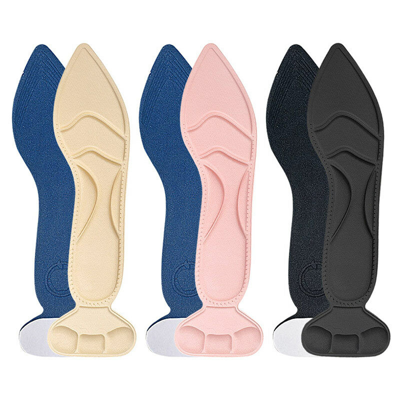 Plantillas de espuma viscoelástica para mujer, accesorios para zapatos de tacón alto, antideslizantes, transpirables, 6/2 piezas