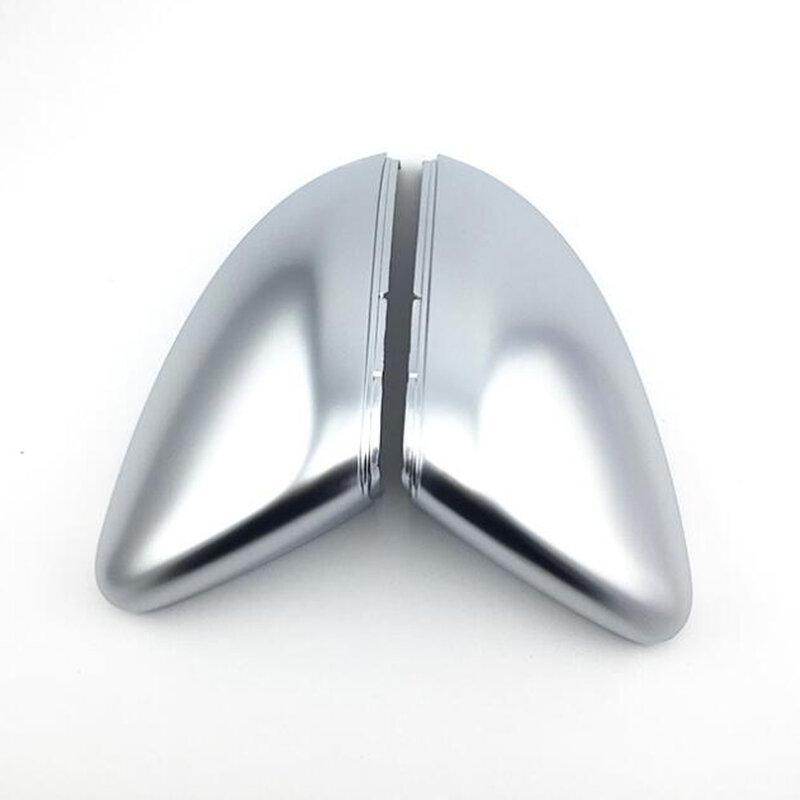 Capa de espelho retrovisor para automóveis vw golf mk7 vii 7 touran, capa fosca de prata cromada, estilo de carro