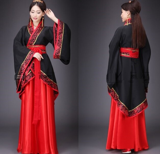 Костюм для косплея в древнем китайском стиле ханьфу, женская одежда ханьфу, Женская сценическая национальная одежда