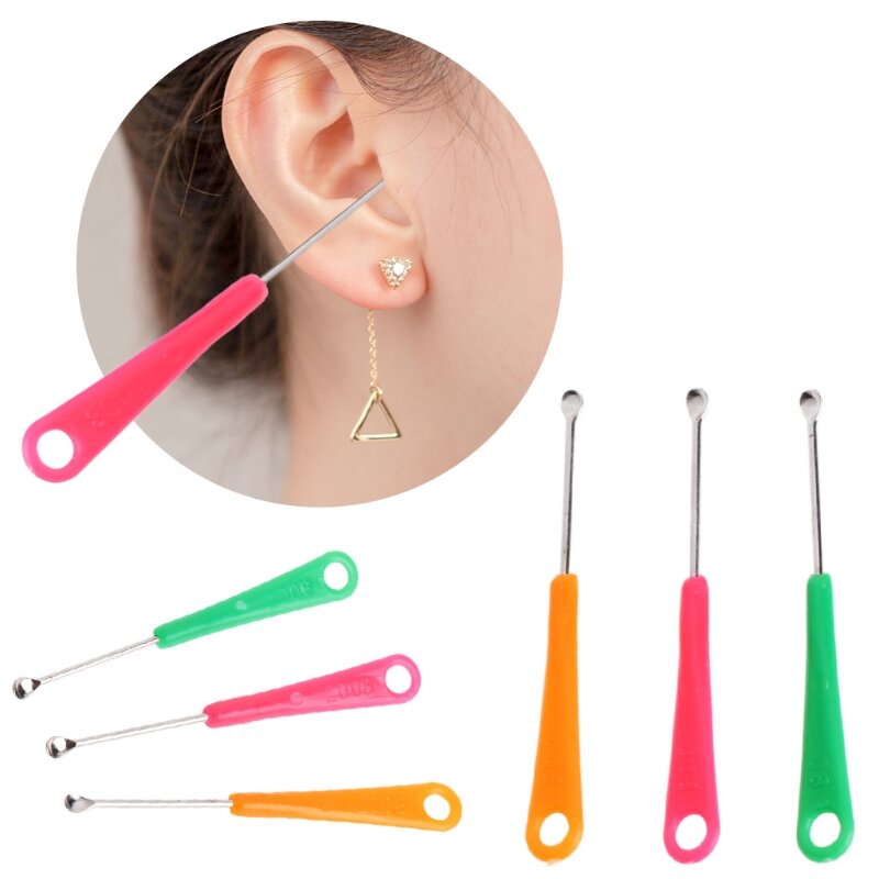 20Pcs Earpick Lepel Tool Clean Ear Wax Curette Remover Gezondheidszorg Kleurrijke Gift Willekeurige Kleur