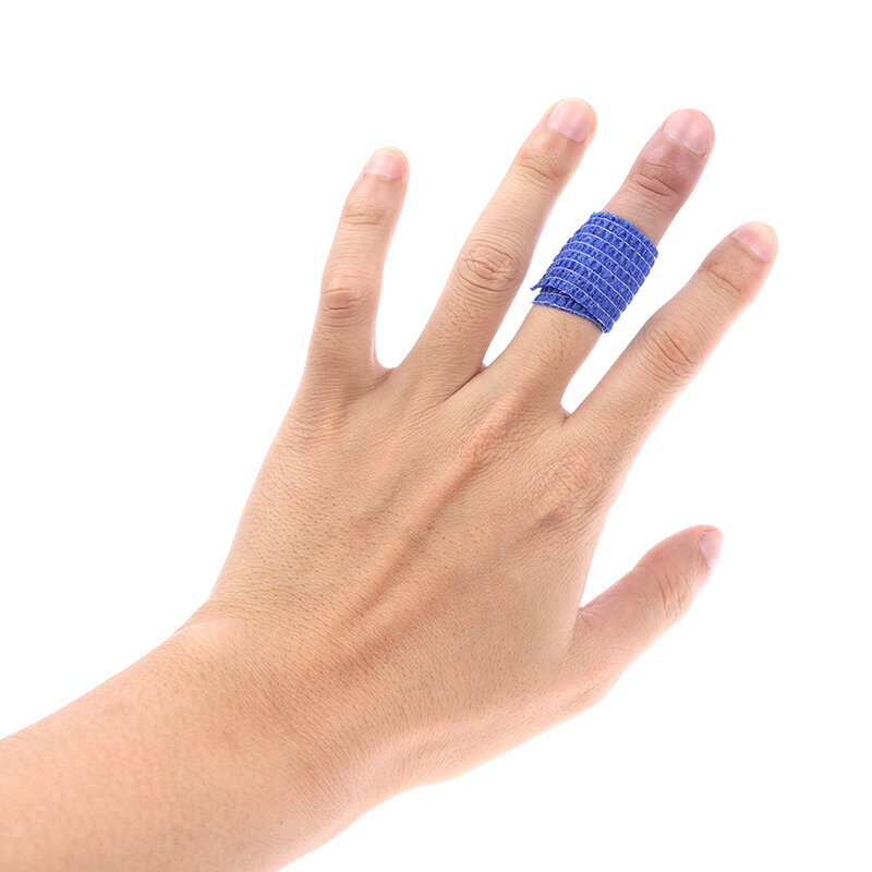 1 pçs fita de envoltório autoadesiva terapia médica bandagem elástica joelho protetor esportes colorido impresso dedo juntas pet fita 4.5m