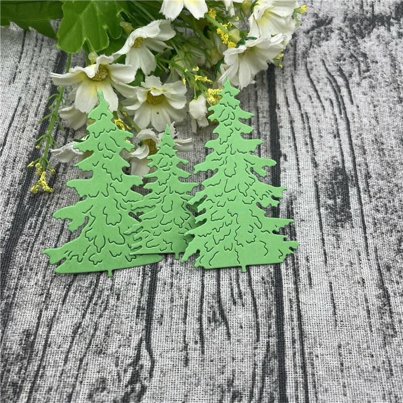 Merry Christmas Tree Metal Cutting Dies For DIY Scrapbooking Album Embossing Paper Cards Decorative Crafts