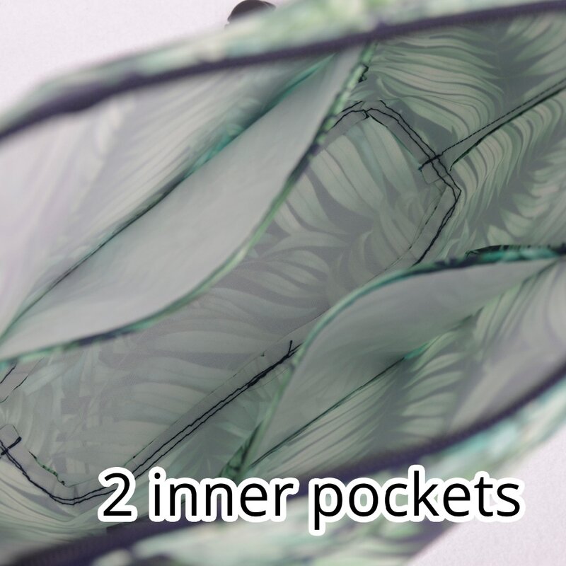 Mini poche intérieure classique en tissu sergé grill, doublure intérieure imperméable, poche zippée d'insertion pour sac Obag, nouveau