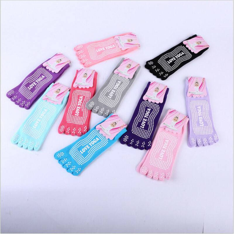 Calcetines de Yoga antideslizantes para mujer, medias bonitas y divertidas de cinco dedos, estilo Harajuku Ing, nuevo