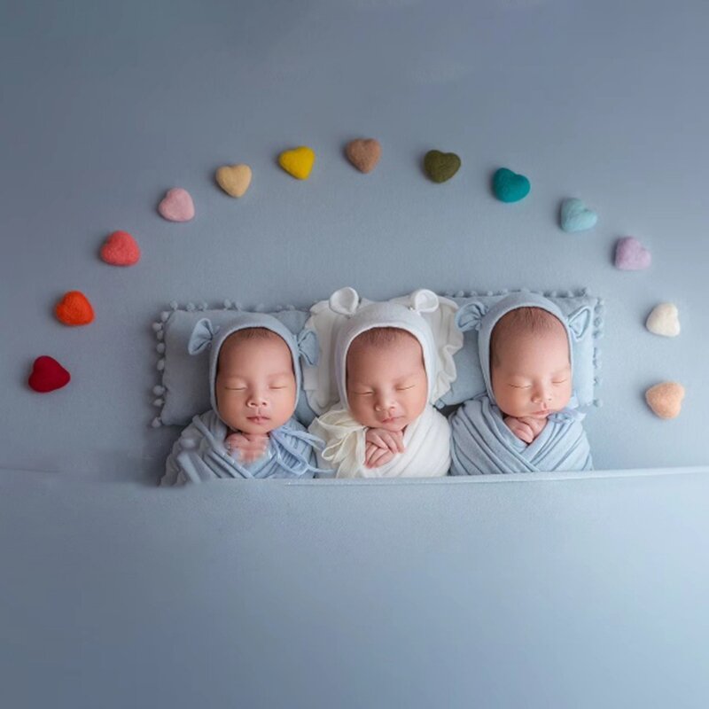 3/5 Pcs DIY ทำด้วยมือเด็กทารกผ้าขนสัตว์เมฆดาวรักเครื่องประดับ Home Party ตกแต่งทารกแรกเกิดการถ่ายภาพ Props