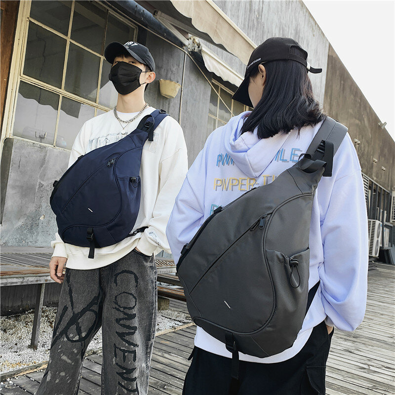 Сумка-мессенджер в стиле ретро для колледжа, многофункциональная нагрудная Сумочка для пар, спортивная сумка через плечо из нейлоновой ткани