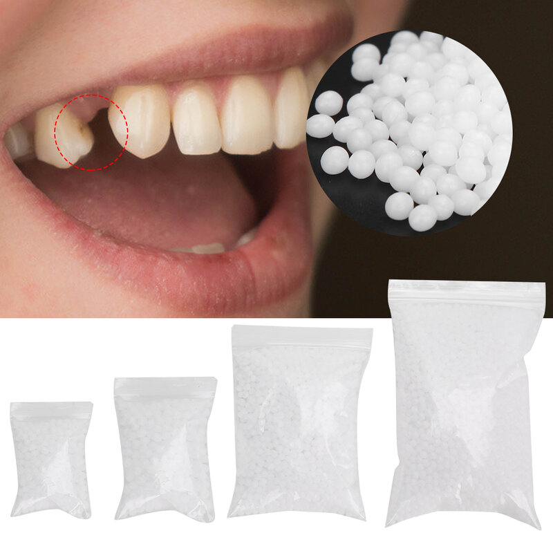 Cuentas de dientes temporales de Plástico Especial, reparación de dentaduras postizas para relleno de dientes rotos faltantes, Material de relleno