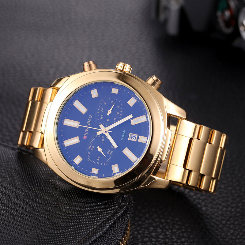 D6813Z Luxury ยี่ห้อ Mens นาฬิกาข้อมือกีฬาทหาร Relogio Masculino ควอตซ์นาฬิกากันน้ำผู้ชายวันที่ Chronograph Xfcs