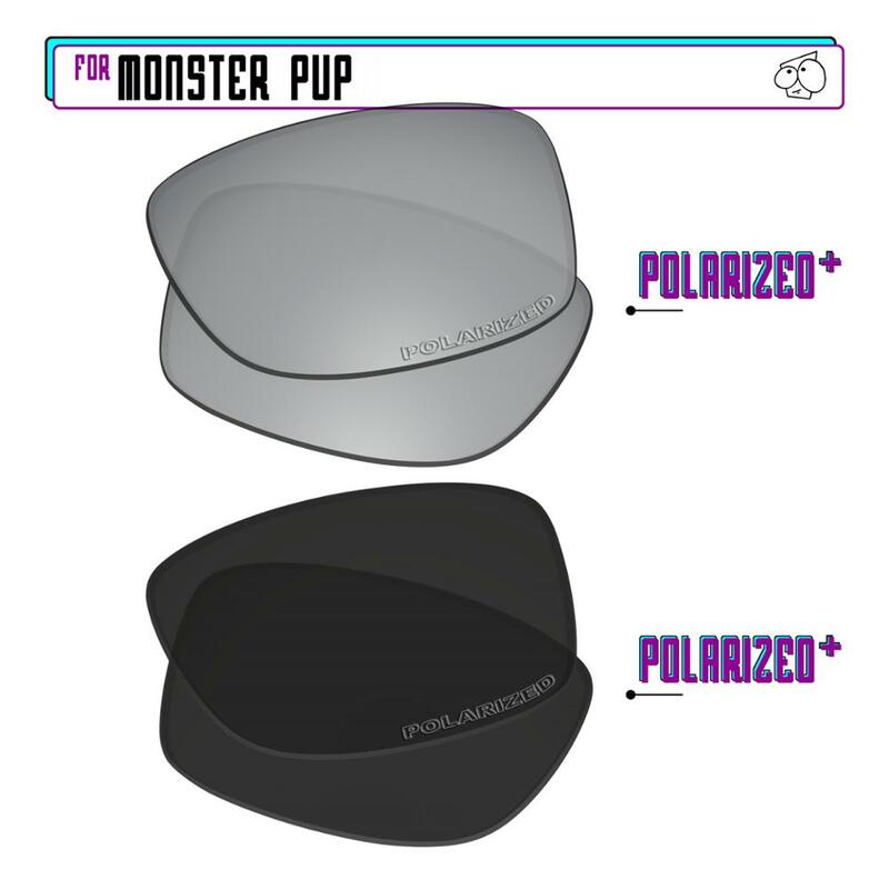 Поляризованные Сменные линзы EZReplace для солнцезащитных очков Oakley Monster Pup-Blk P Plus-SirP Plus