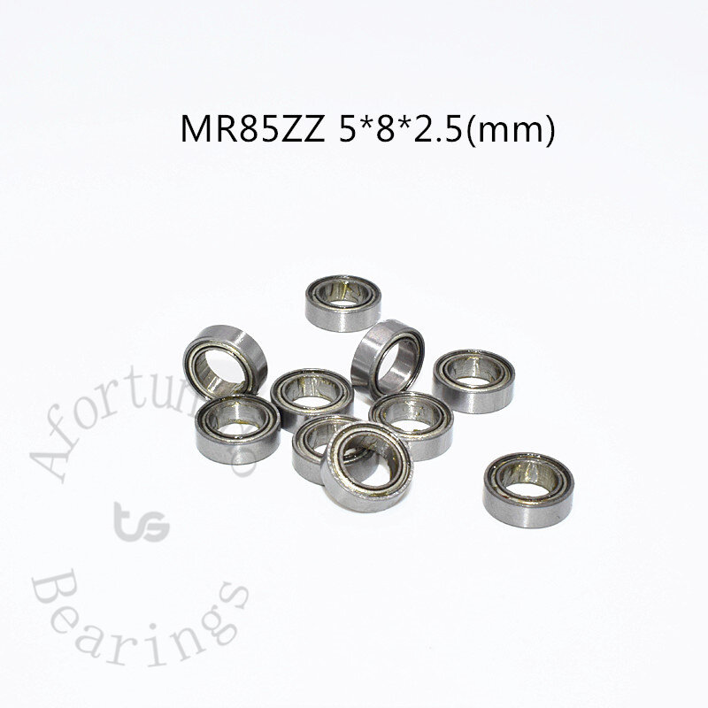 Rodamiento de Metal de acero cromado sellado, piezas de equipo mecánico de alta velocidad, 10 piezas, MR85ZZ, 5x8x2,5mm, Envío Gratis
