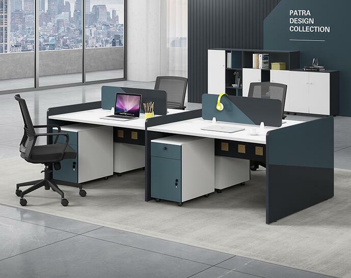 Equipe de mesa mobiliário de escritório mesa de escritório e cadeira combinação única e dupla 2 4 6 pessoas simples estação moderna
