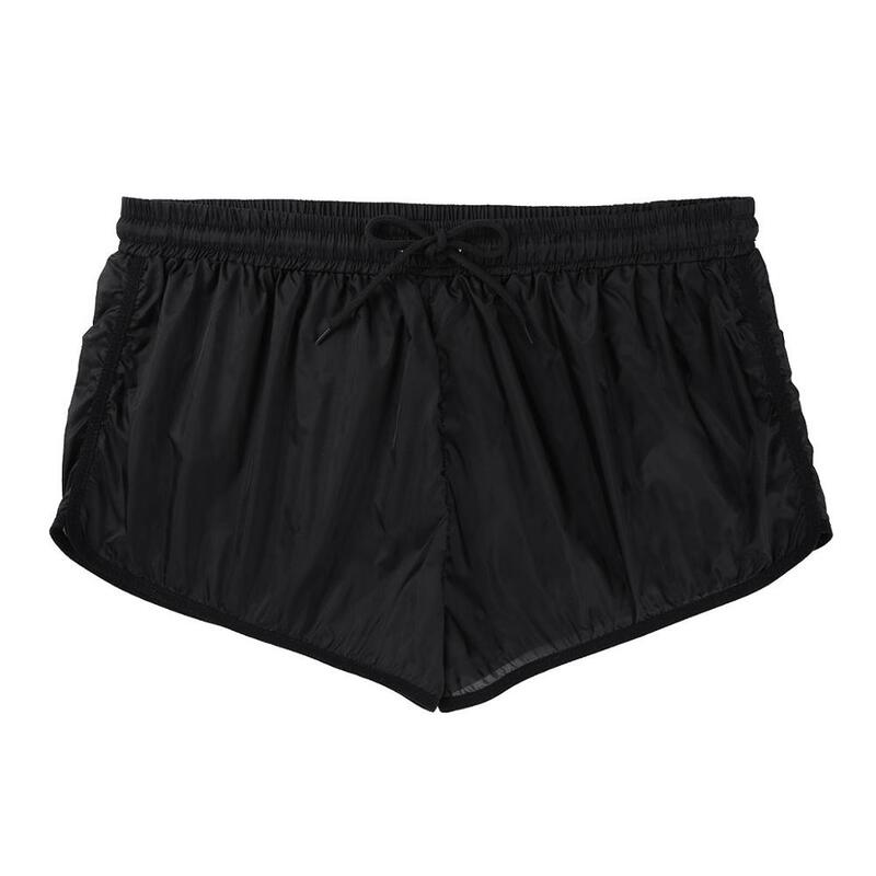 Homens ver através de lingerie masculina sexy calcinha casual drawstring shorts leve natação boxer shorts homme verão