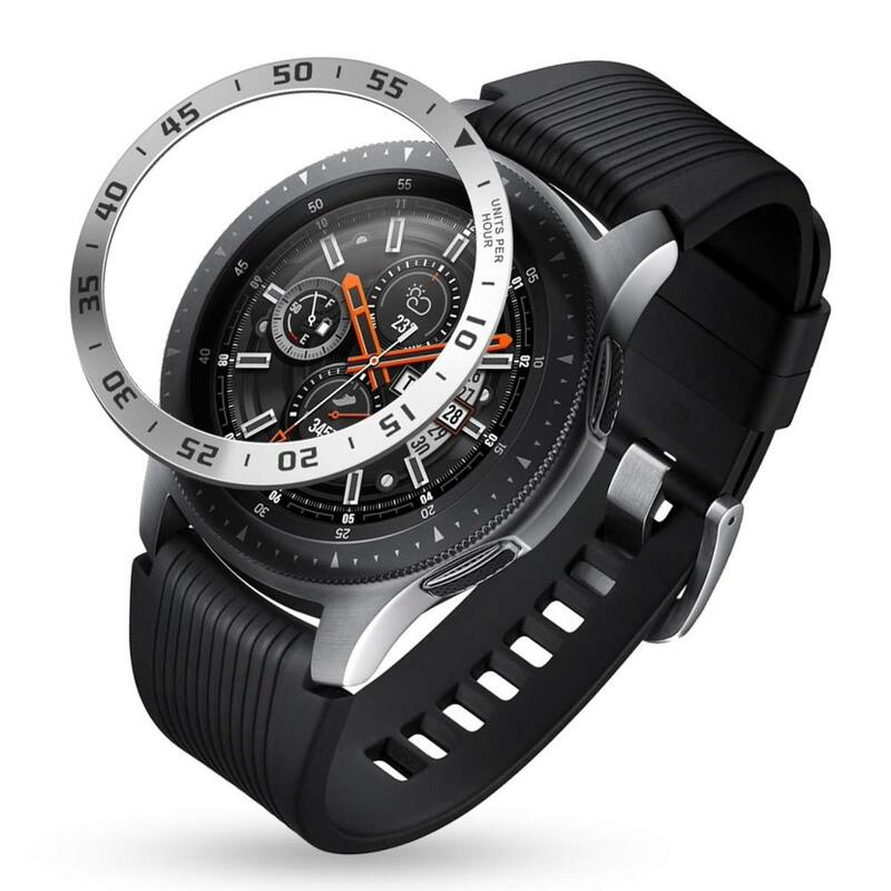 Funda de Metal para Samsung Galaxy Watch, 46mm/42mm, Gear S3 Frontier, cubierta adhesiva deportiva clásica, anillo de bisel, accesorios 46/42 3