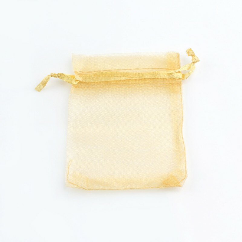 50pcs 5x7cm Organza Gift Bags Drawable Wedding Party Fashion Bags Display Packaging Accessories Jewellery Pouches