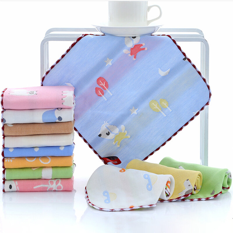 100% baumwolle Baby Handtücher 6 Schichten Kinder Kinder Hand Handtücher Taschentuch
