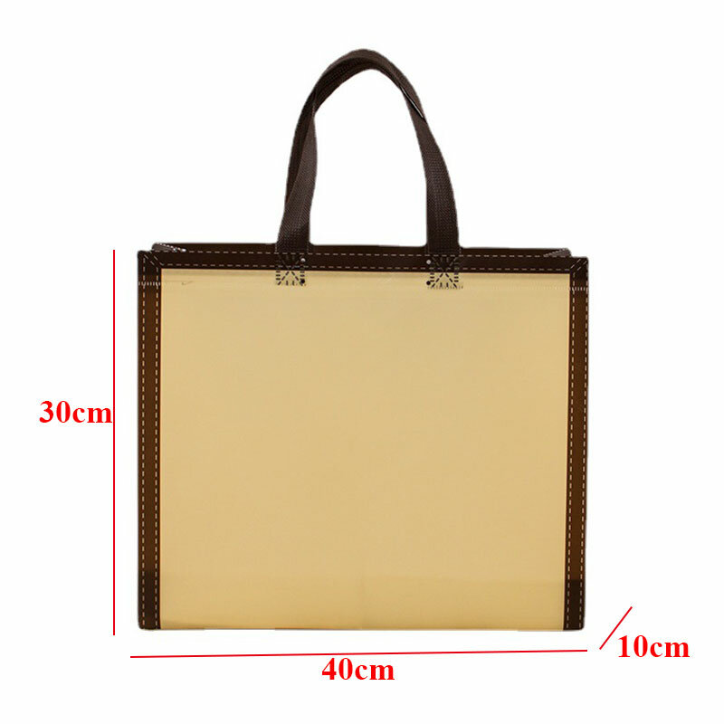 New Non-woven Plain Eco Shopping Bag Foldable Reusable Tote Folding Pouch Travel Non-woven Bathroom Storage Bag