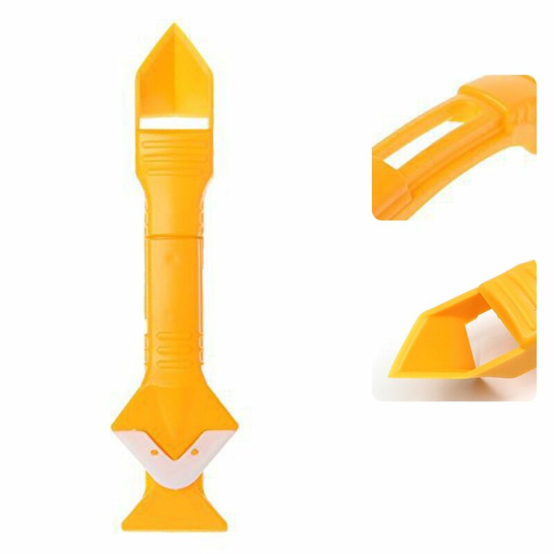 5pcs 3 In 1 Glass Glue Angle Scraper Caulking Tool Multifunctional Rubber Shovel Silicone Remover Angle Shovel High Quality