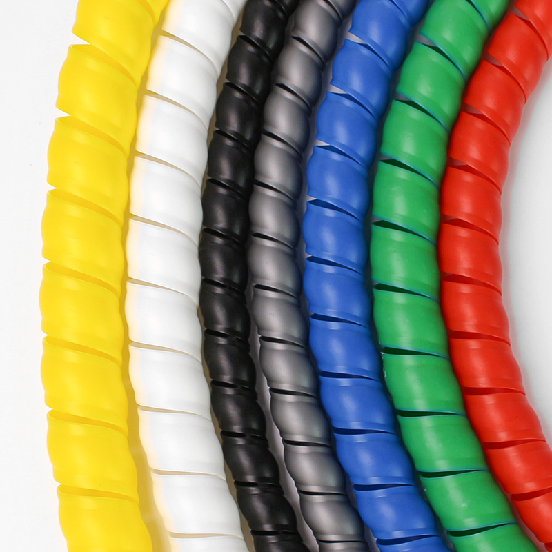 Spirale dell'involucro del filo colorato nel manicotto del cavo cablaggio manicotto del tubo di calore del motociclo manicotti del cavo tubo di avvolgimento 5M 8-42mm