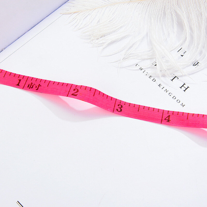 Regla suave de costura plana de 1,5 m, medidor de tamaño Mini para medición corporal, tamaño de cintura, Color aleatorio