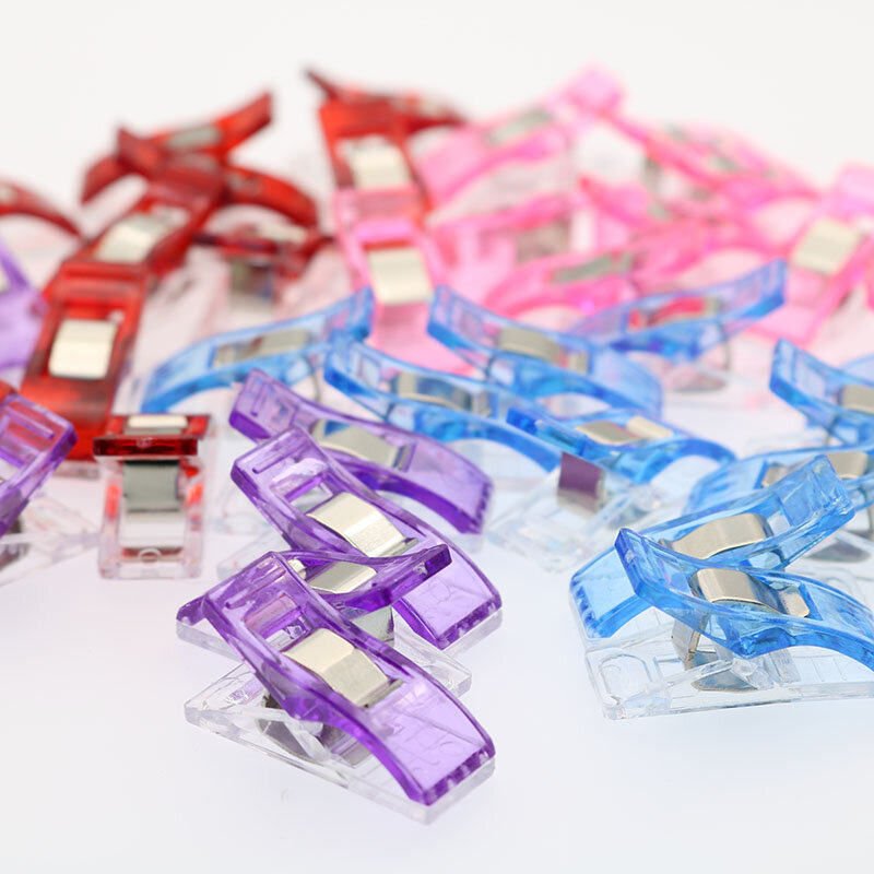 10 pezzi di clip di plastica per cucire Patchwork fai da te artigianato clip per punto trapunta 27*10mm