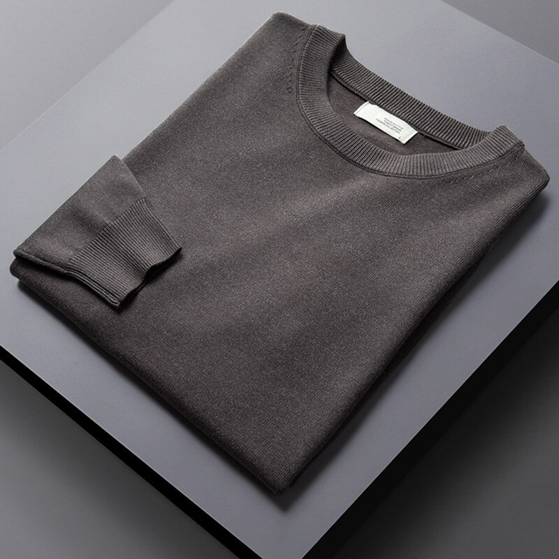 MRMT-suéter masculino de gola redonda de manga comprida, suéter casual de seção fina, nova marca, 2024