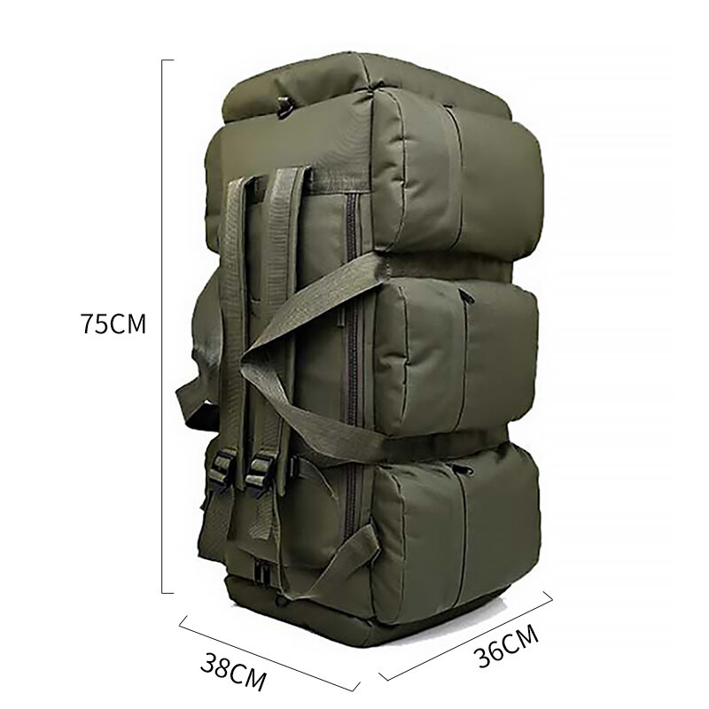 Рюкзак мужской, Холщовый, тактический, водонепроницаемый, 90 л, для походов, альпинизма, кемпинга, XA216K